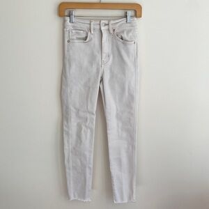 Free People Ivory Skinny Jeans Size 26